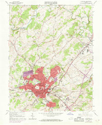 Staunton 1964 topographic map thumbnail