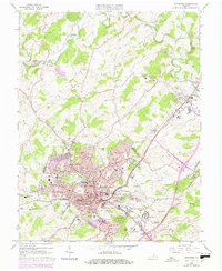 Staunton 1964 topographic map thumbnail