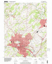 Staunton 1998 topographic map thumbnail