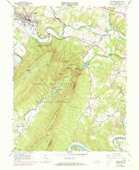 Strasburg 1966 topographic map thumbnail
