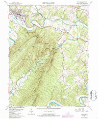 Strasburg 1966 topographic map preview