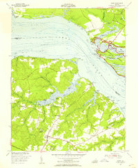 Surry 1953 topographic map thumbnail