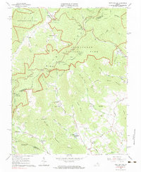 Swift Run Gap 1965 topographic map thumbnail