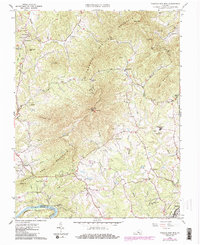 Tobacco Row Mtn 1963 topographic map thumbnail