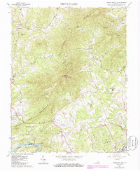 Tobacco Row Mtn 1963 topographic map thumbnail