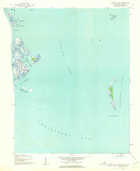 Tangier Island 1942 topographic map thumbnail