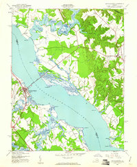 Tappahannock 1944 topographic map thumbnail