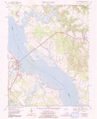 Tappahannock 1968 topographic map thumbnail