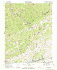 Tazewell North 1968 topographic map thumbnail