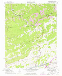 Tazewell North 1968 topographic map thumbnail