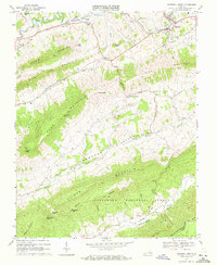 Tazewell South 1968 topographic map thumbnail
