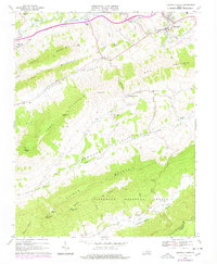 Tazewell South 1968 topographic map thumbnail