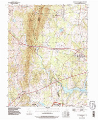 Thoroughfare Gap 1989 topographic map thumbnail