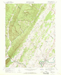 Timberville 1967 topographic map thumbnail