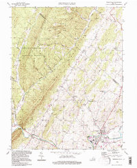 Timberville 1994 topographic map thumbnail