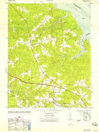 Toano 1958 topographic map thumbnail