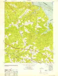 Toano 1953 topographic map thumbnail