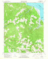 Toano 1965 topographic map thumbnail
