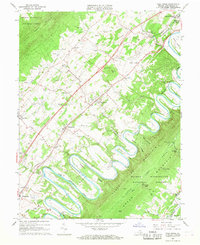 Toms Brook 1966 topographic map thumbnail