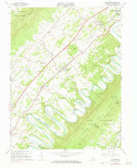 Toms Brook 1966 topographic map thumbnail