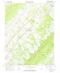 Toms Brook 1966 topographic map thumbnail