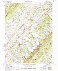 Toms Brook 1966 topographic map thumbnail