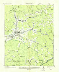 Toms Creek 1935 topographic map thumbnail