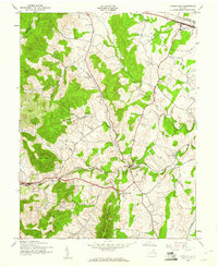 Upperville 1943 topographic map thumbnail