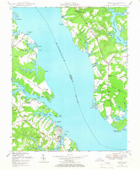 Urbanna 1946 topographic map thumbnail