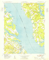 Urbanna 1949 topographic map thumbnail