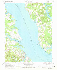 Urbanna 1968 topographic map thumbnail