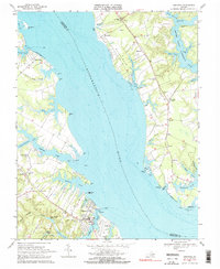 Urbanna 1968 topographic map thumbnail