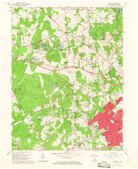 Vienna 1966 topographic map thumbnail