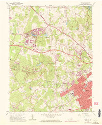 Vienna 1966 topographic map thumbnail