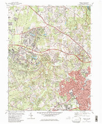 Vienna 1982 topographic map thumbnail