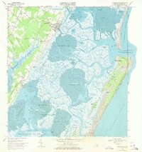 Wachapreague 1968 topographic map thumbnail