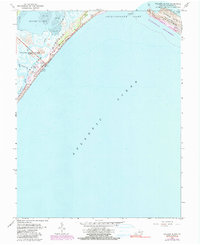 Wallops Island 1965 topographic map thumbnail