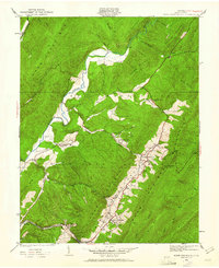 Warm Springs Run 1930 topographic map thumbnail