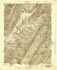 Warm Springs Run 1930 topographic map thumbnail