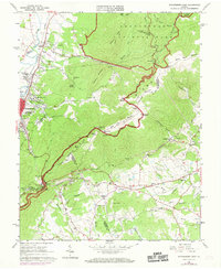 Waynesboro East 1964 topographic map thumbnail