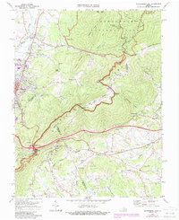 Waynesboro East 1973 topographic map thumbnail