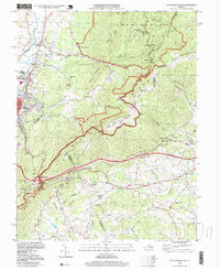 Waynesboro East 1997 topographic map thumbnail