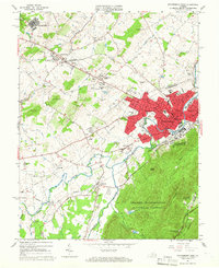 Waynesboro West 1964 topographic map thumbnail