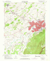 Waynesboro West 1964 topographic map thumbnail