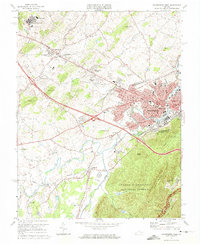 Waynesboro West 1973 topographic map thumbnail