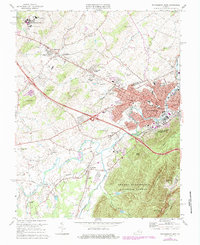 Waynesboro West 1973 topographic map thumbnail