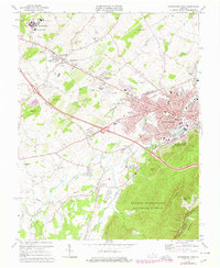 Waynesboro West 1973 topographic map thumbnail