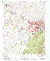Waynesboro West 1973 topographic map thumbnail