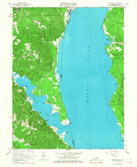 Widewater 1966 topographic map thumbnail