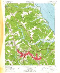 Williamsburg 1965 topographic map thumbnail